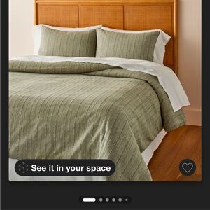 Hearth & Hand Green King Duvet Bedding Set